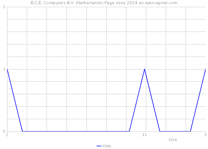 B.C.E. Computers B.V. (Netherlands) Page visits 2024 