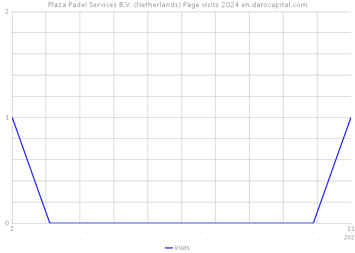 Plaza Padel Services B.V. (Netherlands) Page visits 2024 