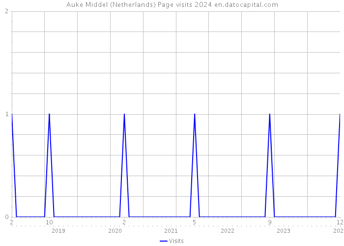 Auke Middel (Netherlands) Page visits 2024 