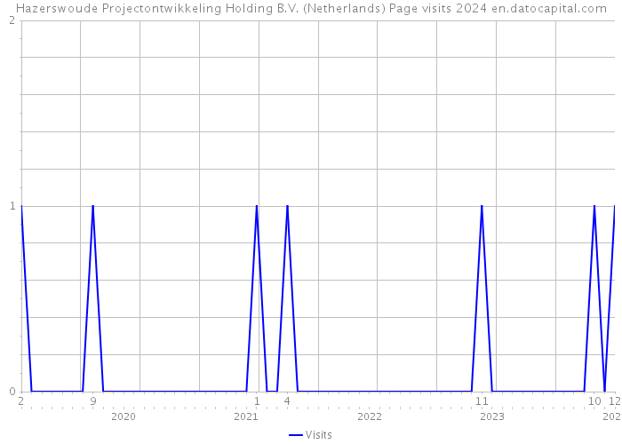 Hazerswoude Projectontwikkeling Holding B.V. (Netherlands) Page visits 2024 
