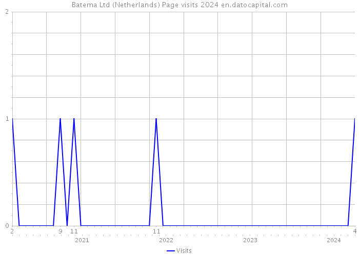 Batema Ltd (Netherlands) Page visits 2024 