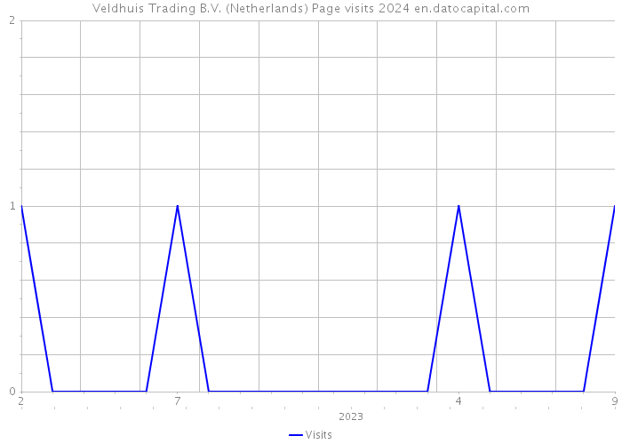 Veldhuis Trading B.V. (Netherlands) Page visits 2024 
