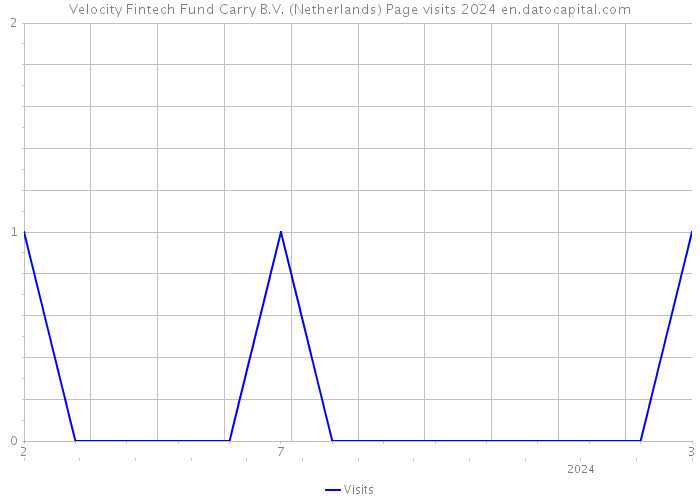 Velocity Fintech Fund Carry B.V. (Netherlands) Page visits 2024 