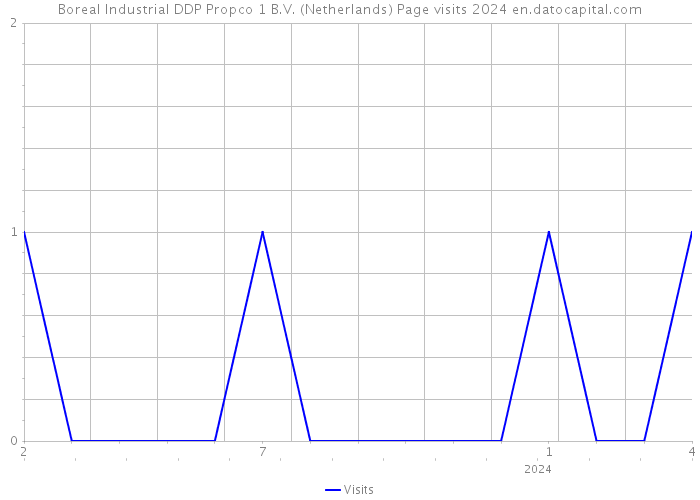 Boreal Industrial DDP Propco 1 B.V. (Netherlands) Page visits 2024 