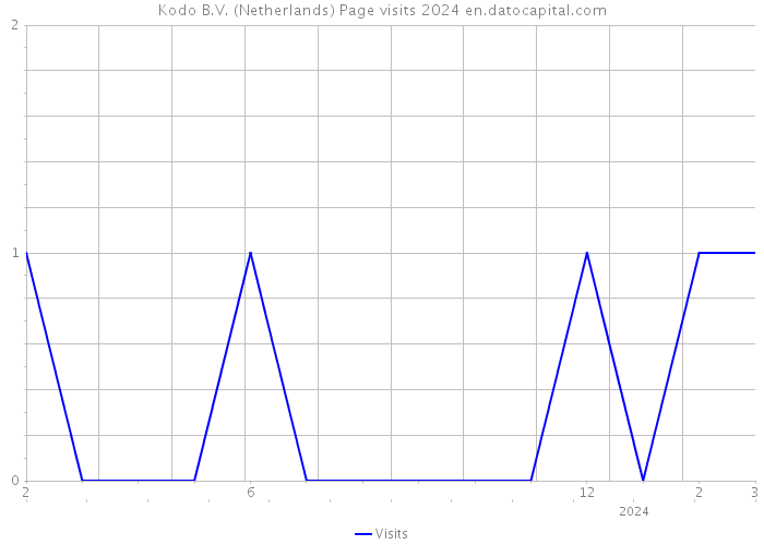 Kodo B.V. (Netherlands) Page visits 2024 
