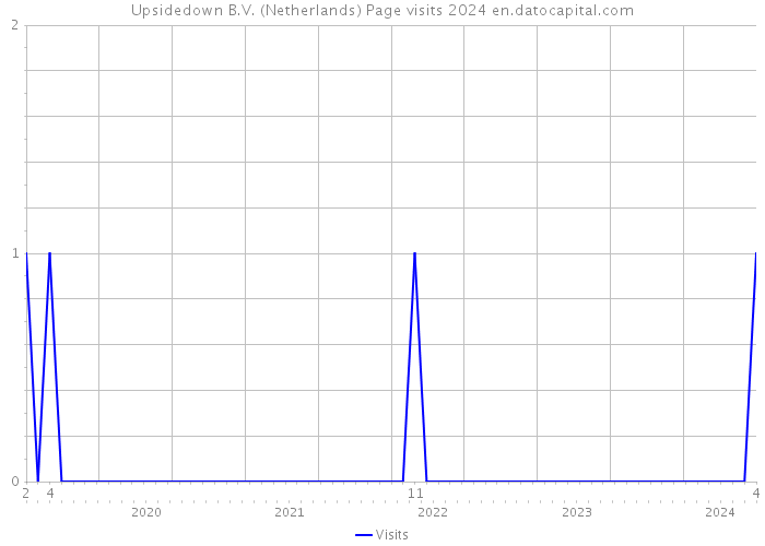 Upsidedown B.V. (Netherlands) Page visits 2024 