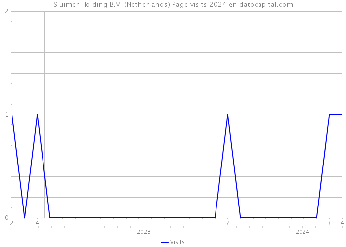 Sluimer Holding B.V. (Netherlands) Page visits 2024 