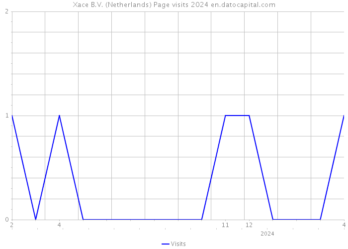 Xace B.V. (Netherlands) Page visits 2024 