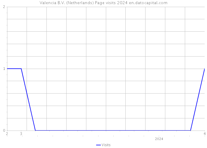 Valencia B.V. (Netherlands) Page visits 2024 