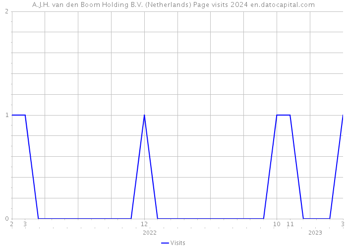 A.J.H. van den Boom Holding B.V. (Netherlands) Page visits 2024 