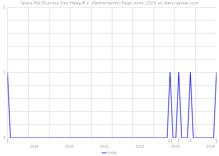 Spare Rib Express Den Haag B.V. (Netherlands) Page visits 2024 