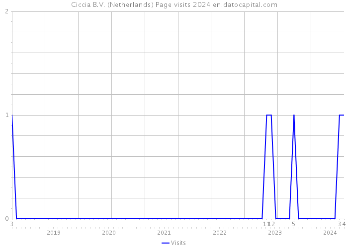 Ciccia B.V. (Netherlands) Page visits 2024 