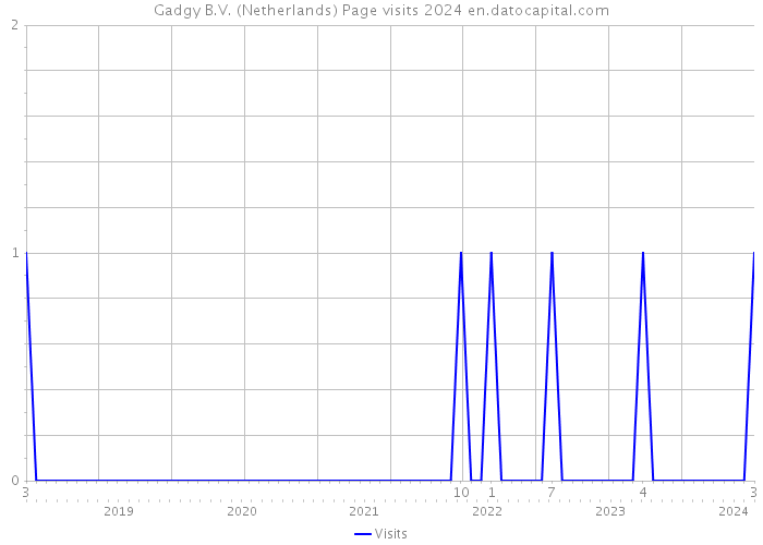 Gadgy B.V. (Netherlands) Page visits 2024 
