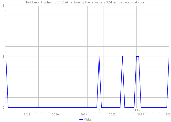 Bokkers Trading B.V. (Netherlands) Page visits 2024 