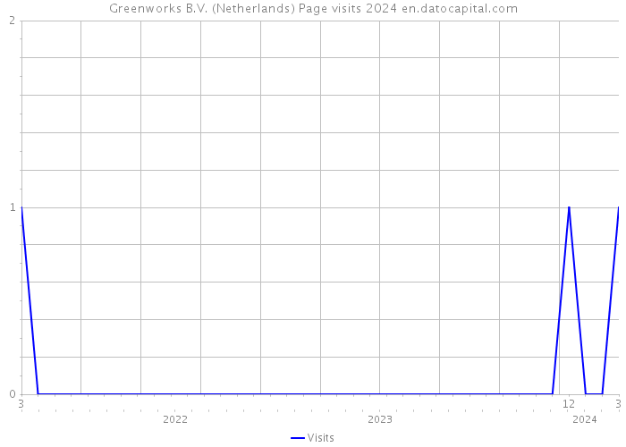Greenworks B.V. (Netherlands) Page visits 2024 