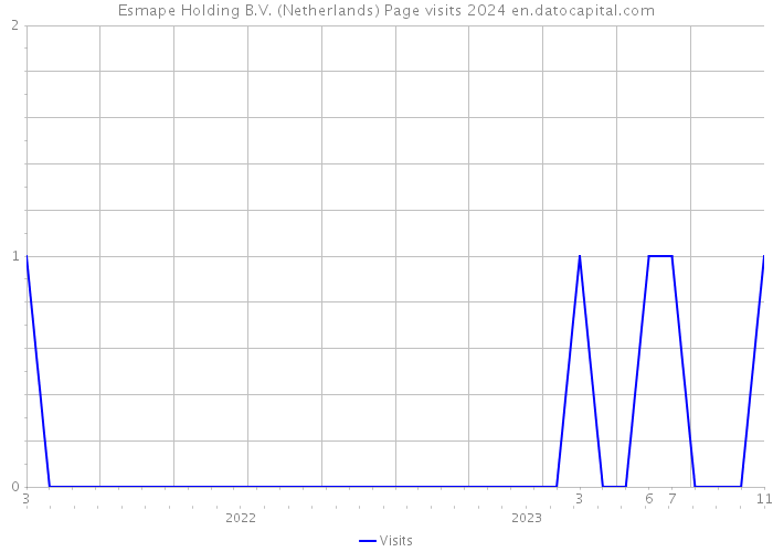 Esmape Holding B.V. (Netherlands) Page visits 2024 