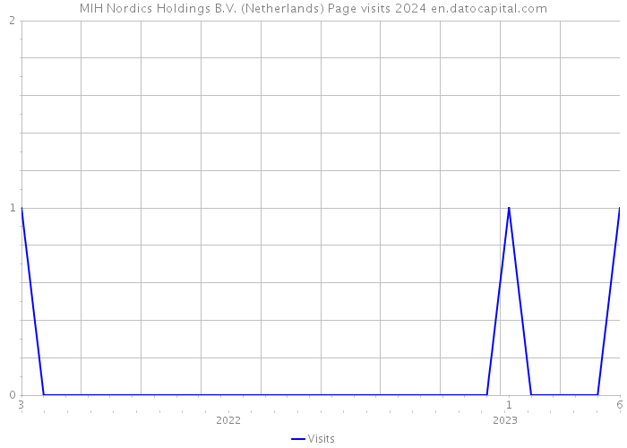 MIH Nordics Holdings B.V. (Netherlands) Page visits 2024 