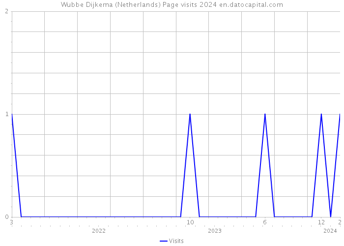 Wubbe Dijkema (Netherlands) Page visits 2024 