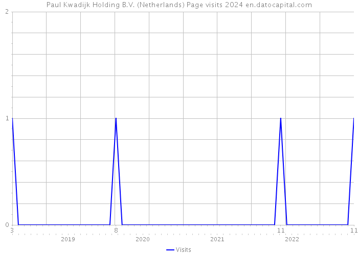 Paul Kwadijk Holding B.V. (Netherlands) Page visits 2024 