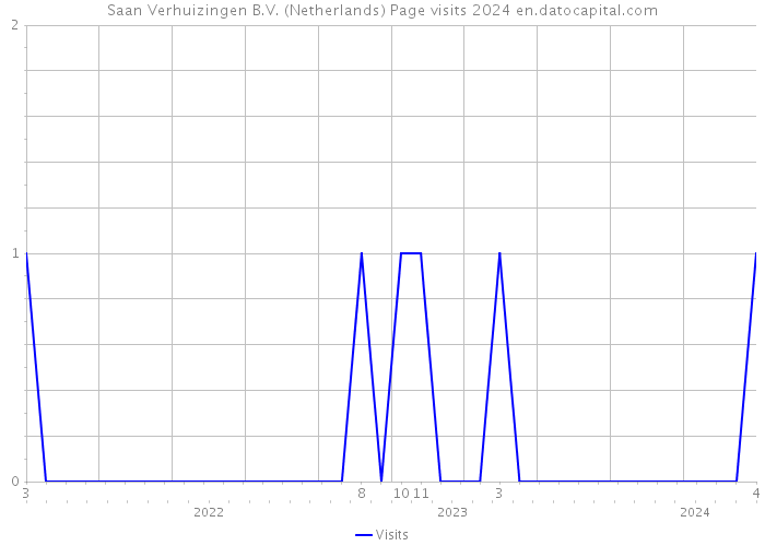 Saan Verhuizingen B.V. (Netherlands) Page visits 2024 