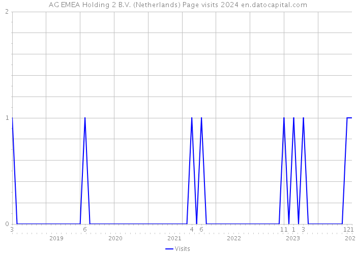 AG EMEA Holding 2 B.V. (Netherlands) Page visits 2024 