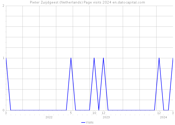 Pieter Zuijdgeest (Netherlands) Page visits 2024 