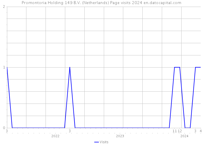 Promontoria Holding 149 B.V. (Netherlands) Page visits 2024 