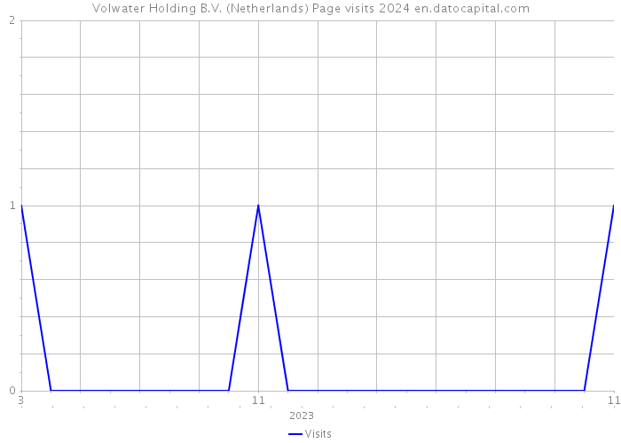 Volwater Holding B.V. (Netherlands) Page visits 2024 