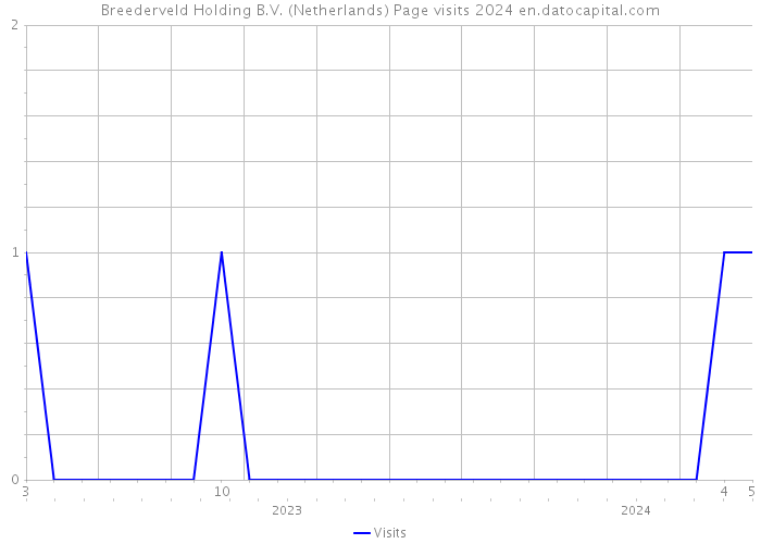 Breederveld Holding B.V. (Netherlands) Page visits 2024 