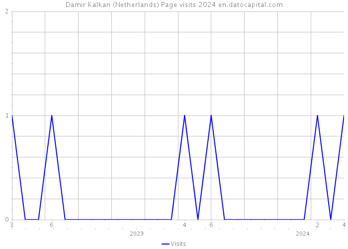 Damir Kalkan (Netherlands) Page visits 2024 