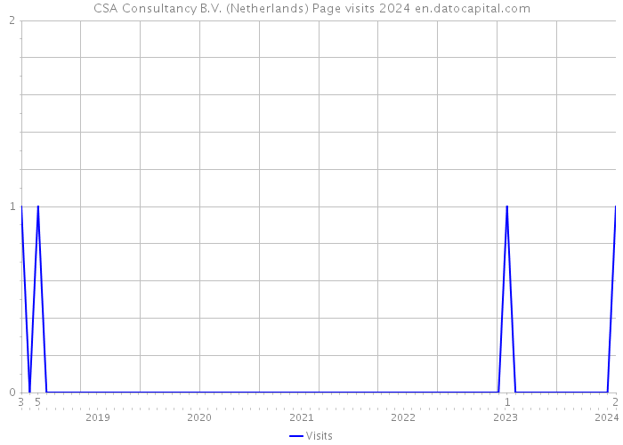 CSA Consultancy B.V. (Netherlands) Page visits 2024 