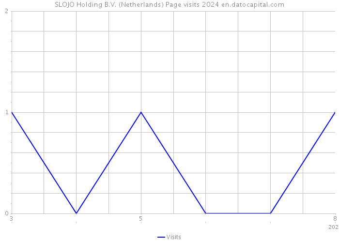 SLOJO Holding B.V. (Netherlands) Page visits 2024 