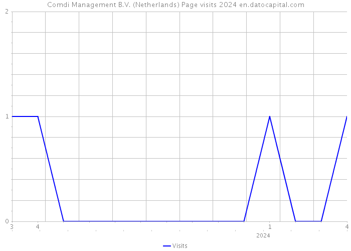 Comdi Management B.V. (Netherlands) Page visits 2024 