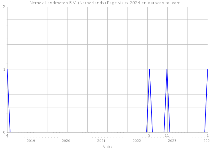 Nemex Landmeten B.V. (Netherlands) Page visits 2024 