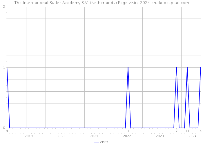 The International Butler Academy B.V. (Netherlands) Page visits 2024 