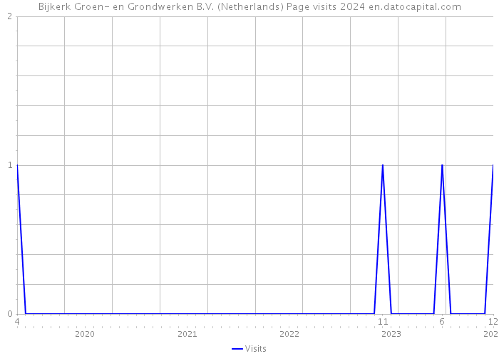 Bijkerk Groen- en Grondwerken B.V. (Netherlands) Page visits 2024 