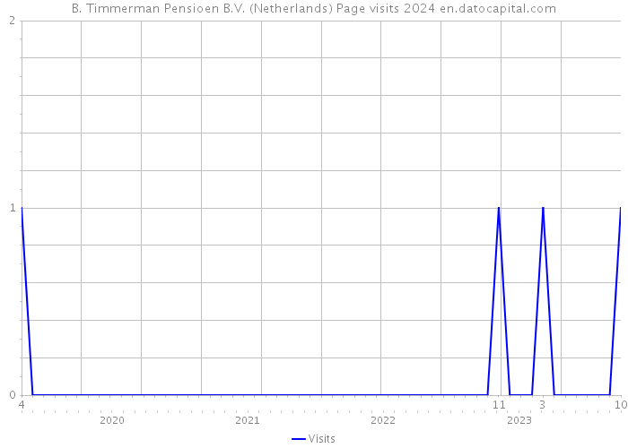 B. Timmerman Pensioen B.V. (Netherlands) Page visits 2024 