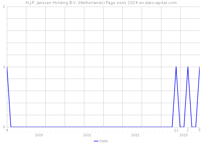 H.J.P. Janssen Holding B.V. (Netherlands) Page visits 2024 