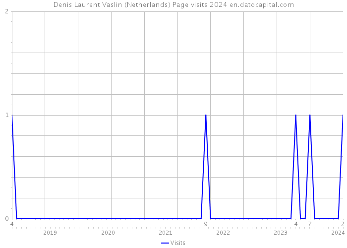 Denis Laurent Vaslin (Netherlands) Page visits 2024 