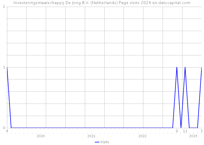 Investeringsmaatschappij De Jong B.V. (Netherlands) Page visits 2024 