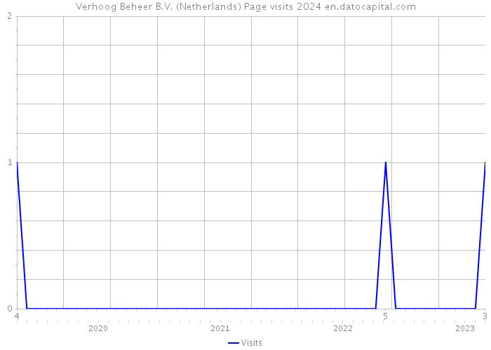 Verhoog Beheer B.V. (Netherlands) Page visits 2024 