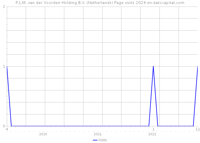 P.L.M. van der Voorden Holding B.V. (Netherlands) Page visits 2024 