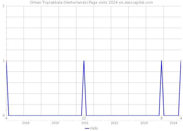 Orhan Toprakkala (Netherlands) Page visits 2024 