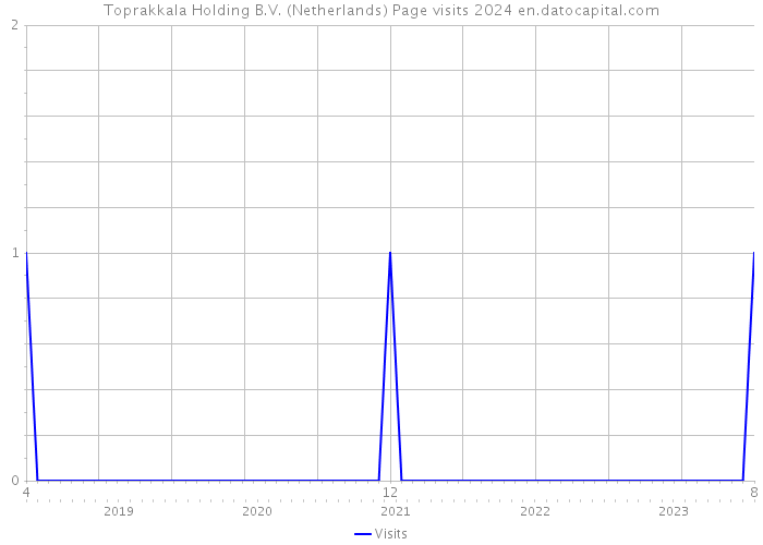 Toprakkala Holding B.V. (Netherlands) Page visits 2024 