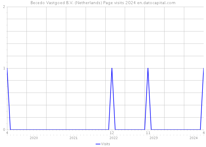 Becedo Vastgoed B.V. (Netherlands) Page visits 2024 
