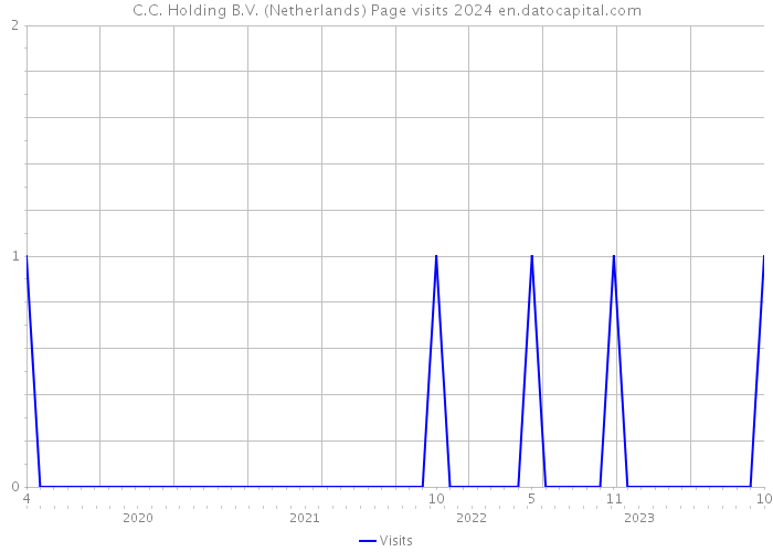 C.C. Holding B.V. (Netherlands) Page visits 2024 
