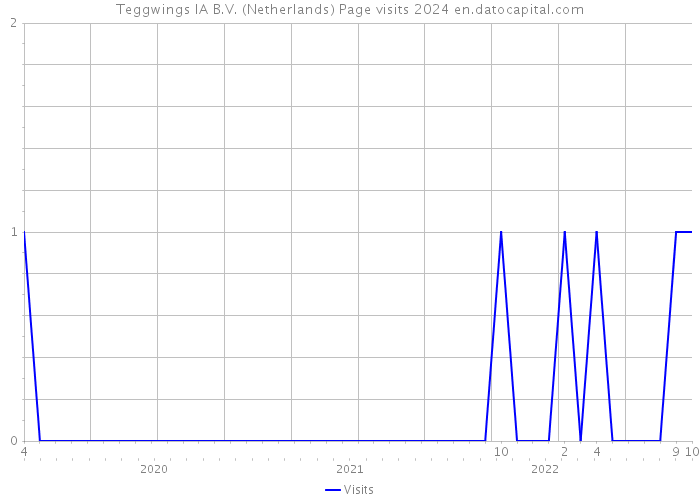 Teggwings IA B.V. (Netherlands) Page visits 2024 