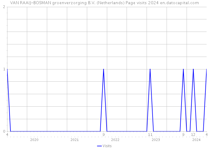 VAN RAAIJ-BOSMAN groenverzorging B.V. (Netherlands) Page visits 2024 