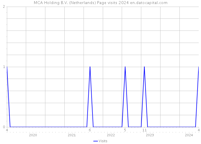 MCA Holding B.V. (Netherlands) Page visits 2024 