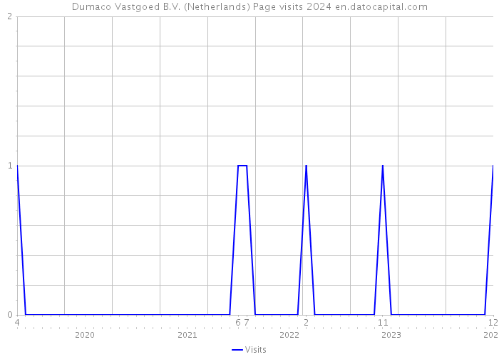 Dumaco Vastgoed B.V. (Netherlands) Page visits 2024 